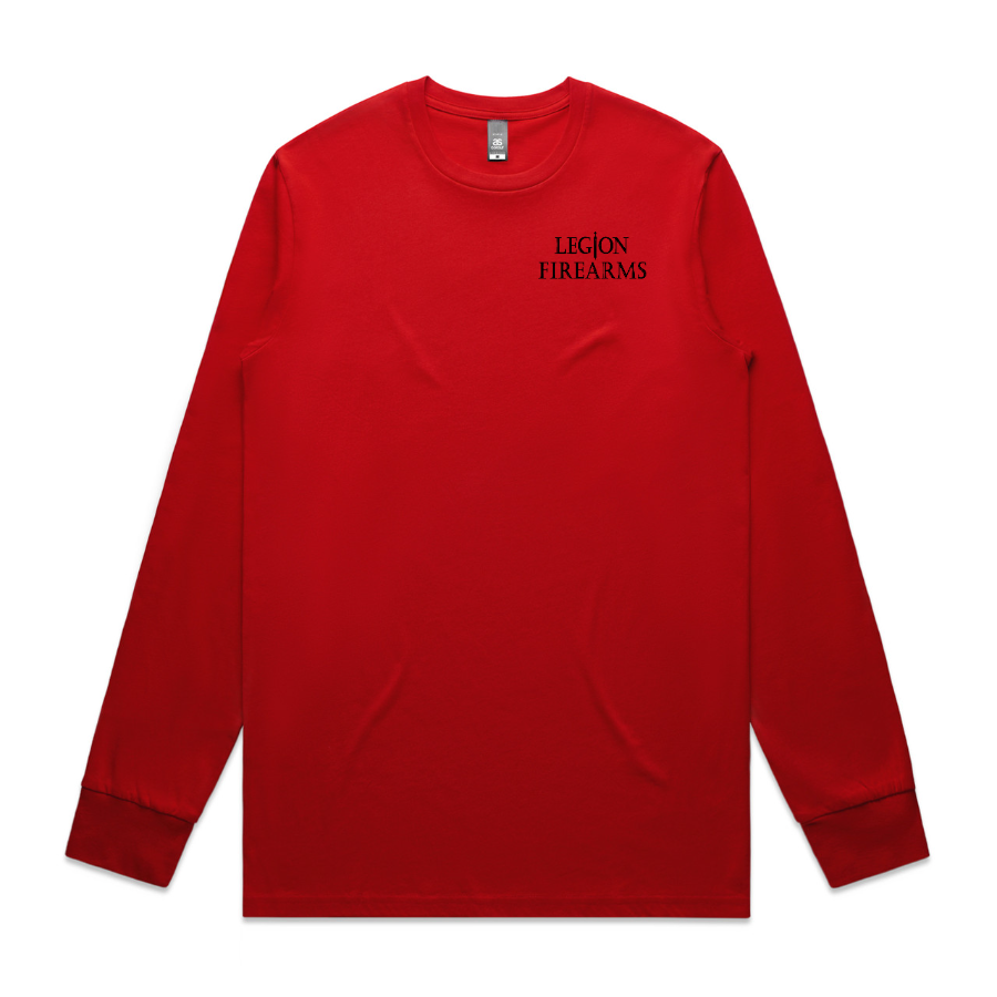 Featured image for “Gold Seal Long Sleeve – Red Shirt”